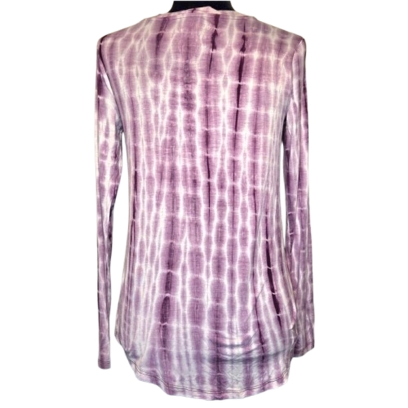 Aeropostale Women's Seriously Soft Perfect V Purple Tie-Dye V-Neck Tee Size S - Picture 3 of 9
